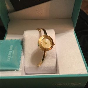 Gold Bangle Watch